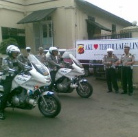 Ratusan Motor Konvoi, Kampanyekan Tertib Lalu Lintas